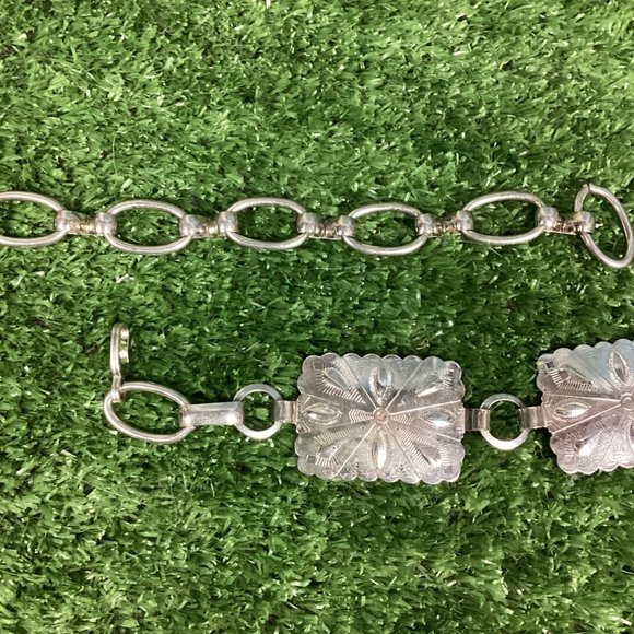 Vintage 60s Hippie LOVE Conch Chain Belt 50\